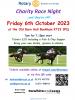 Flier for Race Night